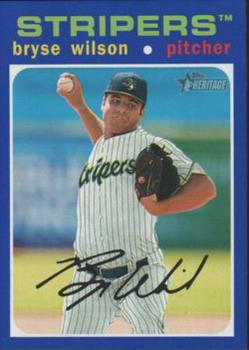 2020 Topps Heritage Minor League - Blue #55 Bryse Wilson Front