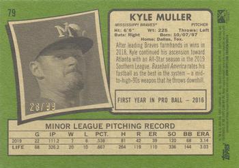 2020 Topps Heritage Minor League - Blue #79 Kyle Muller Back