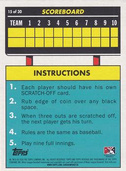 2020 Topps Heritage Minor League - 1971 Scratch Off #15 Andy Pages Back