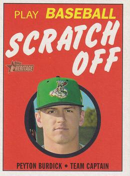 2020 Topps Heritage Minor League - 1971 Scratch Off #16 Peyton Burdick Front
