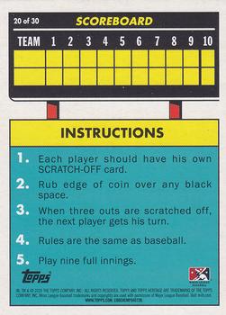 2020 Topps Heritage Minor League - 1971 Scratch Off #20 Canaan Smith Back