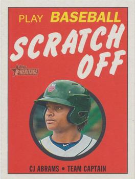 2020 Topps Heritage Minor League - 1971 Scratch Off #22 CJ Abrams Front