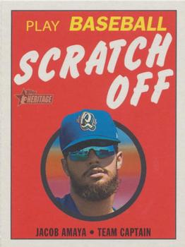 2020 Topps Heritage Minor League - 1971 Scratch Off #28 Jacob Amaya Front