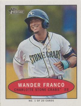 2020 Topps Heritage Minor League - 1971 Bazooka Numbered Test #1 Wander Franco Front