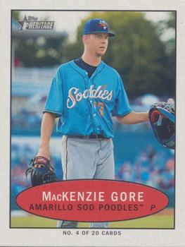 2020 Topps Heritage Minor League - 1971 Bazooka Numbered Test #4 MacKenzie Gore Front