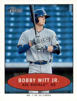 2020 Topps Heritage Minor League - 1971 Bazooka Numbered Test #7 Bobby Witt Jr. Front
