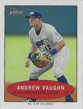 2020 Topps Heritage Minor League - 1971 Bazooka Numbered Test #8 Andrew Vaughn Front