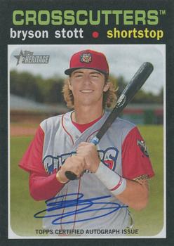 2020 Topps Heritage Minor League - Real One Autographs #ROA-BST Bryson Stott Front
