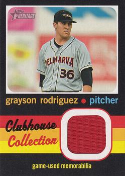 2020 Topps Heritage Minor League - Clubhouse Collection Relics #CCR-GR Grayson Rodriguez Front