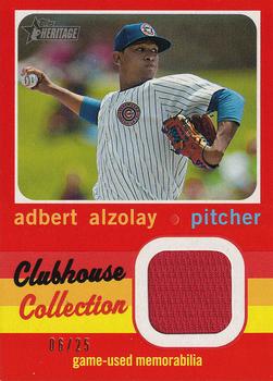 2020 Topps Heritage Minor League - Clubhouse Collection Relics Orange #CCR-AA Adbert Alzolay Front
