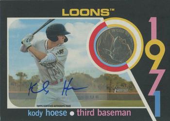 2020 Topps Heritage Minor League - 1971 Mint Relics Nickel #71MR-KH Kody Hoese Front