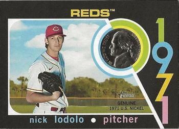 2020 Topps Heritage Minor League - 1971 Mint Relics Nickel #71MR-NL Nick Lodolo Front