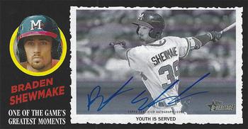 2020 Topps Heritage Minor League - 1971 Greatest Moments Boxloader Autographs #13 Braden Shewmake Front