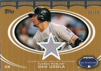 2008 Topps Updates & Highlights - All-Star Stitches Gold #AS-DU Dan Uggla Front