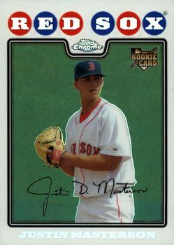 2008 Topps Updates & Highlights - Chrome #CHR55 Justin Masterson Front