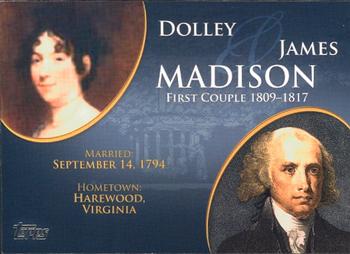 2008 Topps Updates & Highlights - First Couples #FC-4 James Madison / Dolley Madison Front