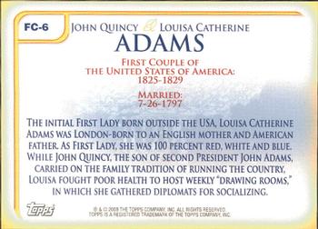 2008 Topps Update First Couples Louisa Adams John Quincy #FC-6 