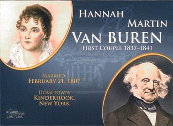 2008 Topps Updates & Highlights - First Couples #FC-8 Martin Van Buren / Hannah Van Buren Front
