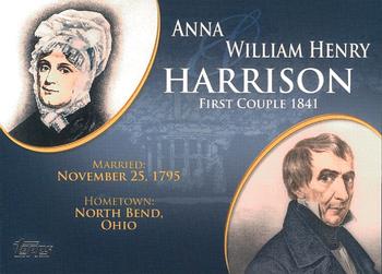 2008 Topps Updates & Highlights - First Couples #FC-9 William Henry Harrison / Anna Harrison Front