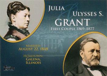 2008 Topps Updates & Highlights - First Couples #FC-17 Ulysses S. Grant / Julia Grant Front