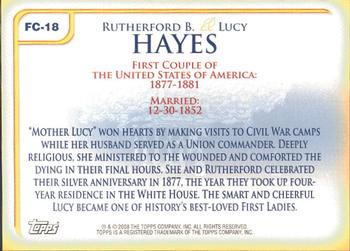 2008 Topps Updates & Highlights - First Couples #FC-18 Rutherford B. Hayes /  Lucy Hayes Back