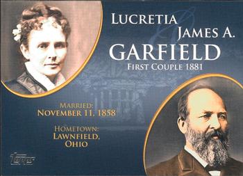 2008 Topps Updates & Highlights - First Couples #FC-19 James A. Garfield / Lucretia Garfield Front