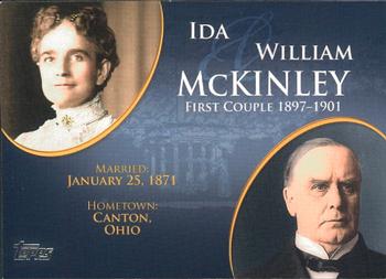 2008 Topps Updates & Highlights - First Couples #FC-23 William McKinley / Ida McKinley Front