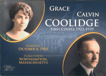 2008 Topps Updates & Highlights - First Couples #FC-28 Calvin Coolidge / Grace Coolidge Front