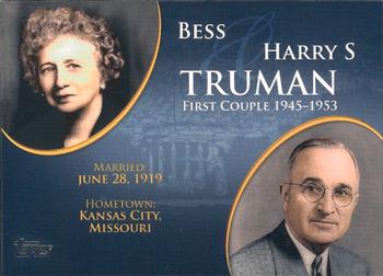 2008 Topps Updates & Highlights - First Couples #FC-31 Harry S. Truman  / Bess Truman Front