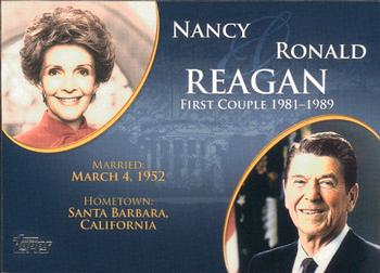 2008 Topps Updates & Highlights - First Couples #FC-38 Ronald Reagan  / Nancy Reagan Front