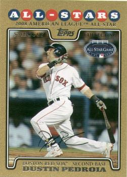 2008 Topps Updates & Highlights - Gold #UH47 Dustin Pedroia Front
