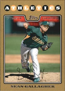 2008 Topps Updates & Highlights - Gold #UH97 Sean Gallagher Front