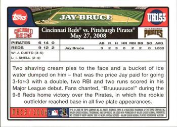 2008 Topps Updates & Highlights - Gold #UH155 Jay Bruce Back