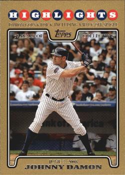 2008 Topps Updates & Highlights - Gold #UH179 Johnny Damon Front