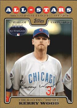 2008 Topps Updates & Highlights - Gold #UH208 Kerry Wood Front