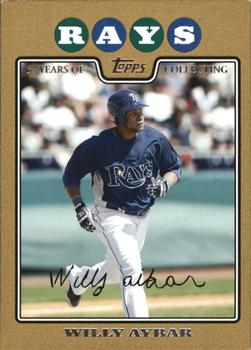 2008 Topps Updates & Highlights - Gold #UH217 Willy Aybar Front