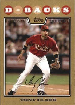 2008 Topps Updates & Highlights - Gold #UH252 Tony Clark Front