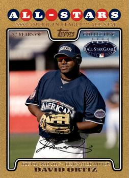 2008 Topps Updates & Highlights - Gold #UH264 David Ortiz Front