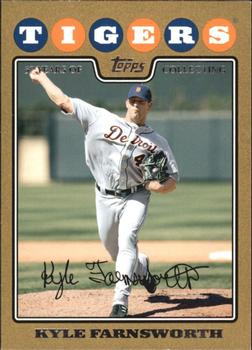 2008 Topps Updates & Highlights - Gold #UH318 Kyle Farnsworth Front