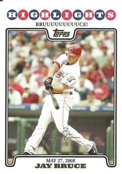 2008 Topps Updates & Highlights - Gold Foil #UH155 Jay Bruce Front