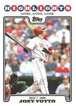 2008 Topps Updates & Highlights - Gold Foil #UH185 Joey Votto Front