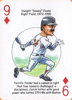 2017 Hero Decks Boston Red Sox Baseball Heroes Playing Cards #9♦️ Dwight Evans Front