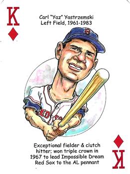 2017 Hero Decks Boston Red Sox Baseball Heroes Playing Cards #K♦️ Carl Yastrzemski Front