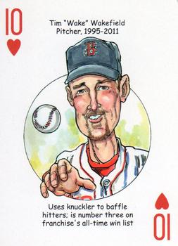 2017 Hero Decks Boston Red Sox Baseball Heroes Playing Cards #10♥️ Tim Wakefield Front