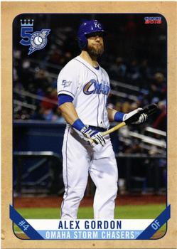 2018 Choice Omaha Storm Chasers #4 Alex Gordon Front