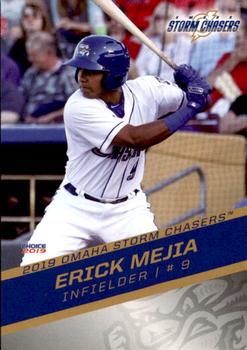 2019 Choice Omaha Storm Chasers #7 Erick Mejia Front