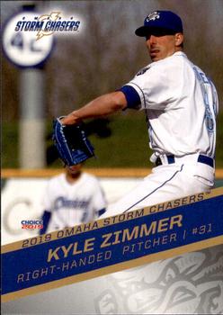 2019 Choice Omaha Storm Chasers #13 Kyle Zimmer Front