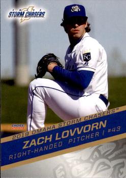 2019 Choice Omaha Storm Chasers #20 Zach Lovvorn Front