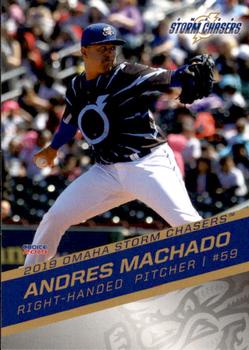 2019 Choice Omaha Storm Chasers #25 Andres Machado Front