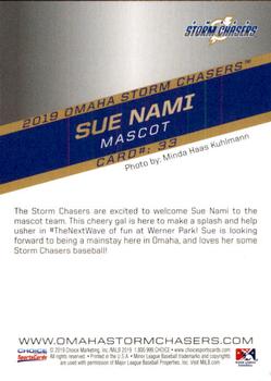 2019 Choice Omaha Storm Chasers #33 Sue Nami Back
